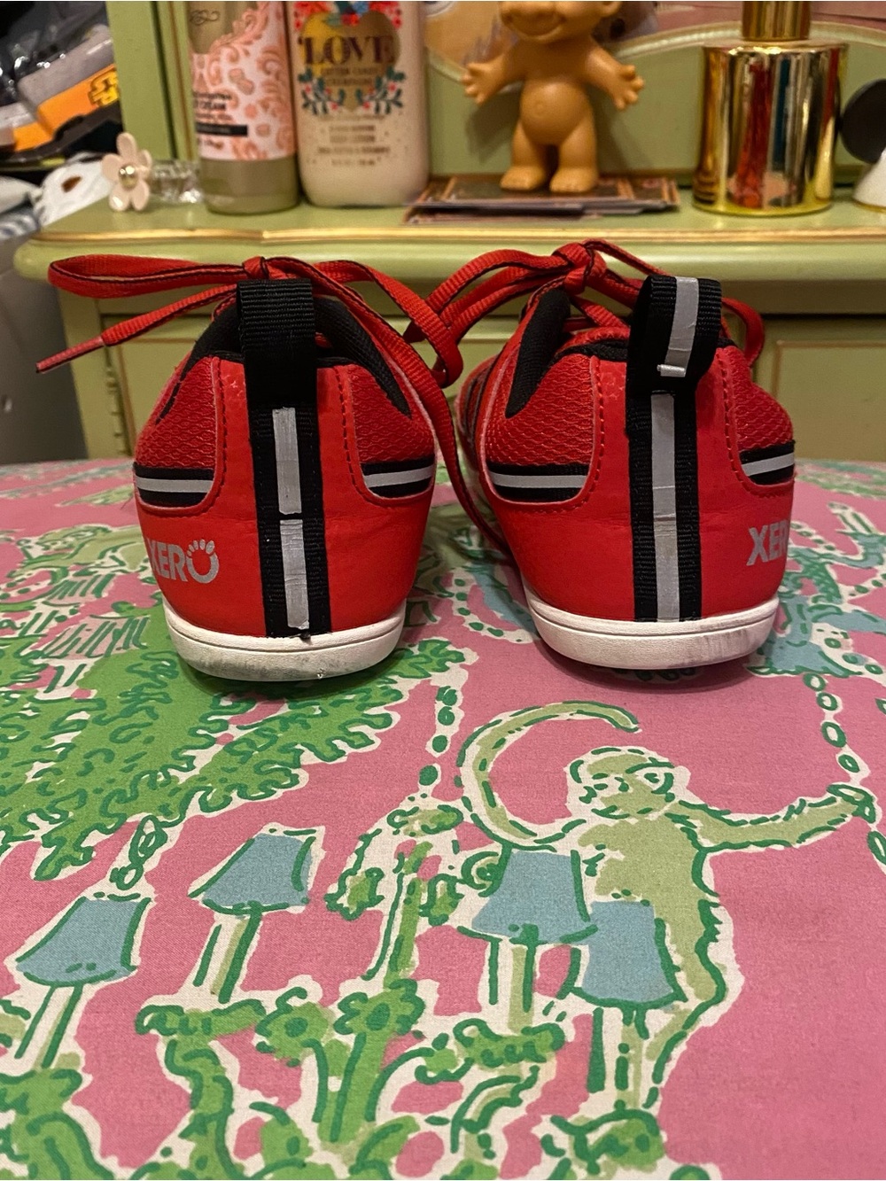 Xero red Prio Running Athletic Shoes Barefoot Minimalist Kids Size 2 - Picture 4 of 9